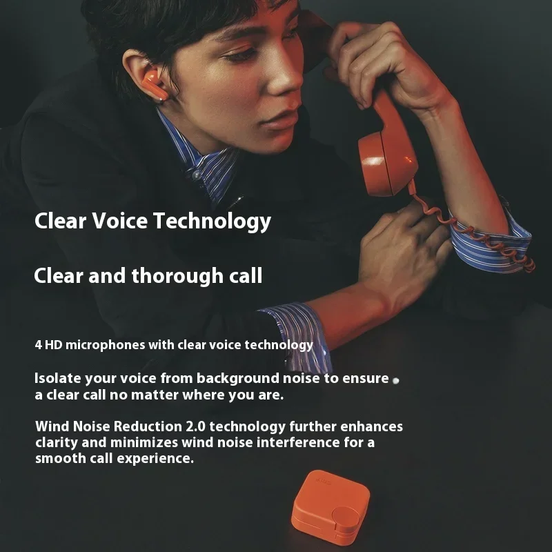 سماعة أذن CMF By Nothing Buds 2A داخل الأذن لاسلكية عالية الدقة ANC عمر بطارية طويل شحن سريع وتأخير منخفض للحد من الضوضاء