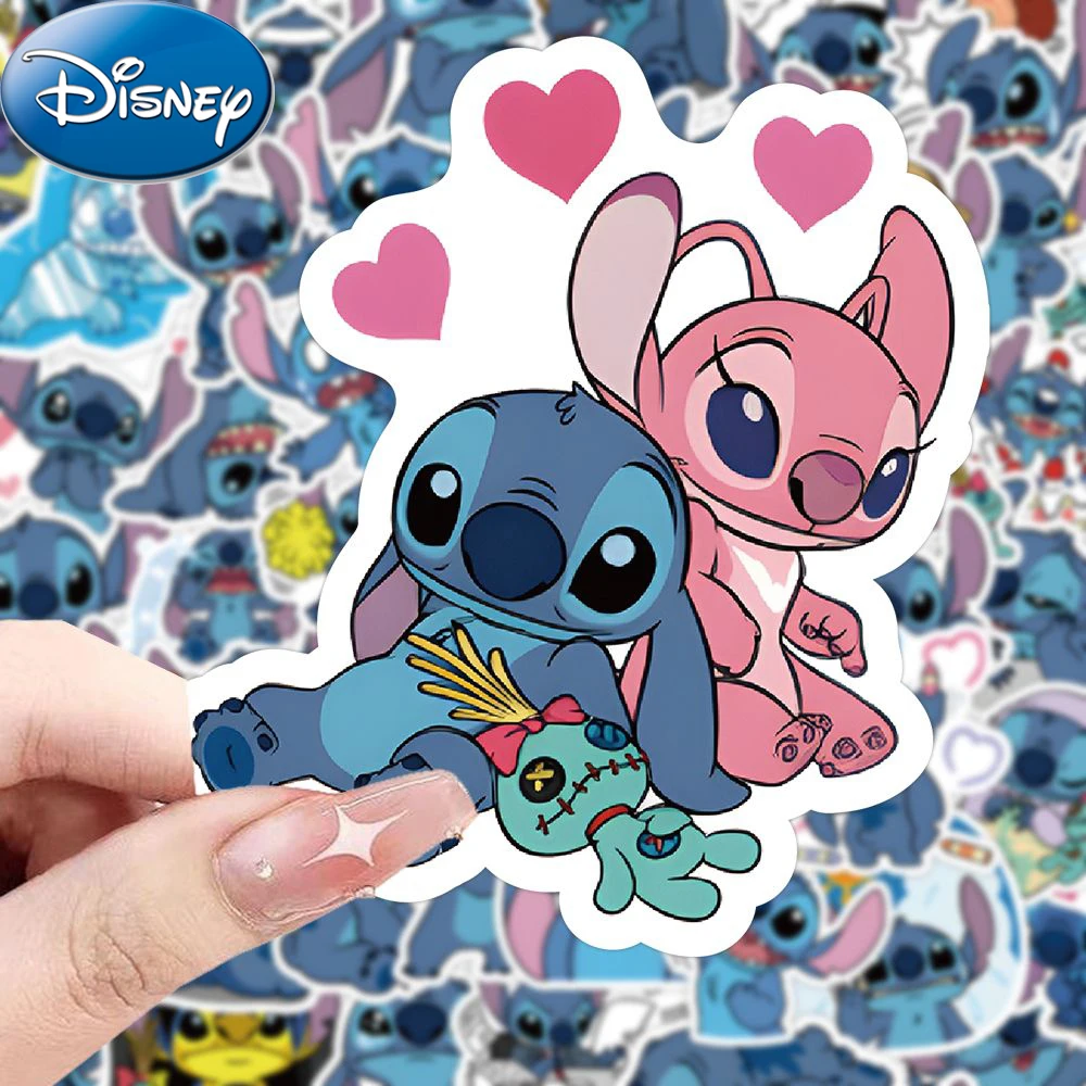 10/30/60/120pcs Cute Disney Lilo & Stitch Cartoon Stickers Kawaii Graffiti Decals for Kids Toy Phone Skateboard Suitcase Sticker