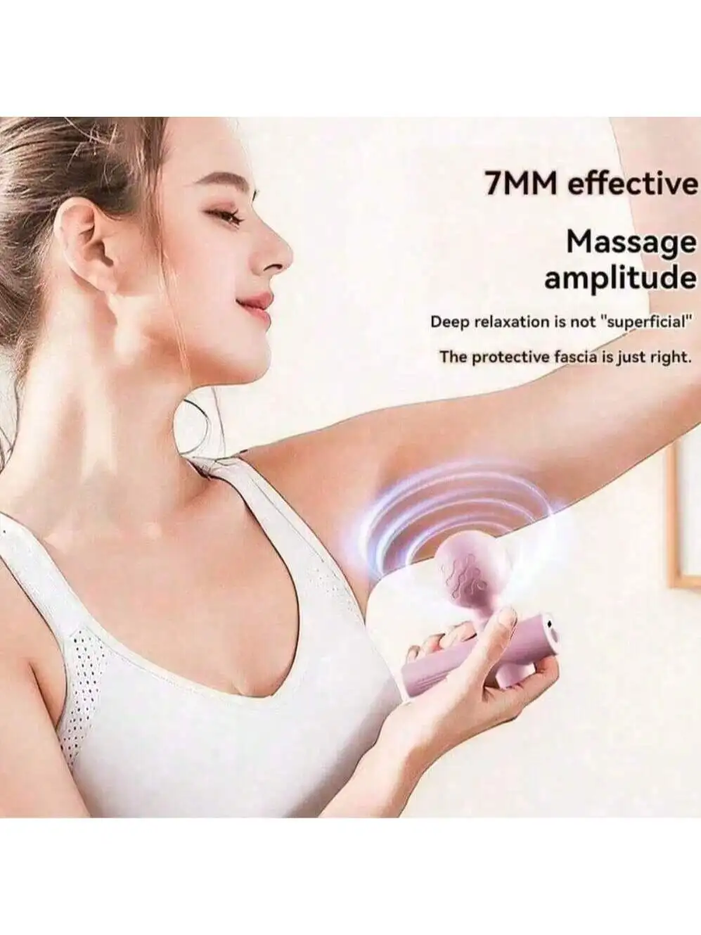 Pistolet de massage vibrant 2026 Mini, machine de relaxation musculaire, pistolet de massage portable pour le cou et le corps, rechargeable
