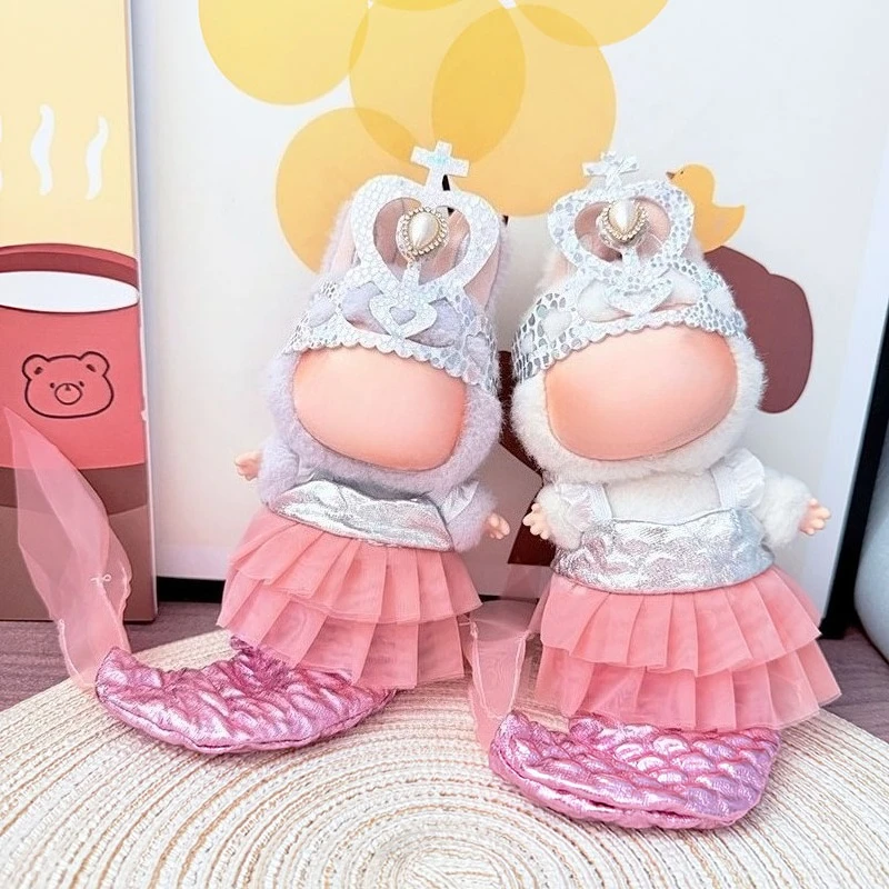 

Кукла 17 см, одежда для Labubu, сидячая вечеринка, наряд монстра, аксессуары, подарок «сделай сам», набор русалок, ограниченная серия, смена костюма