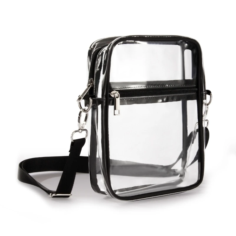 Women Transparent Clear Purse Girls Crossbody Shoulder Bags with Removable Strap