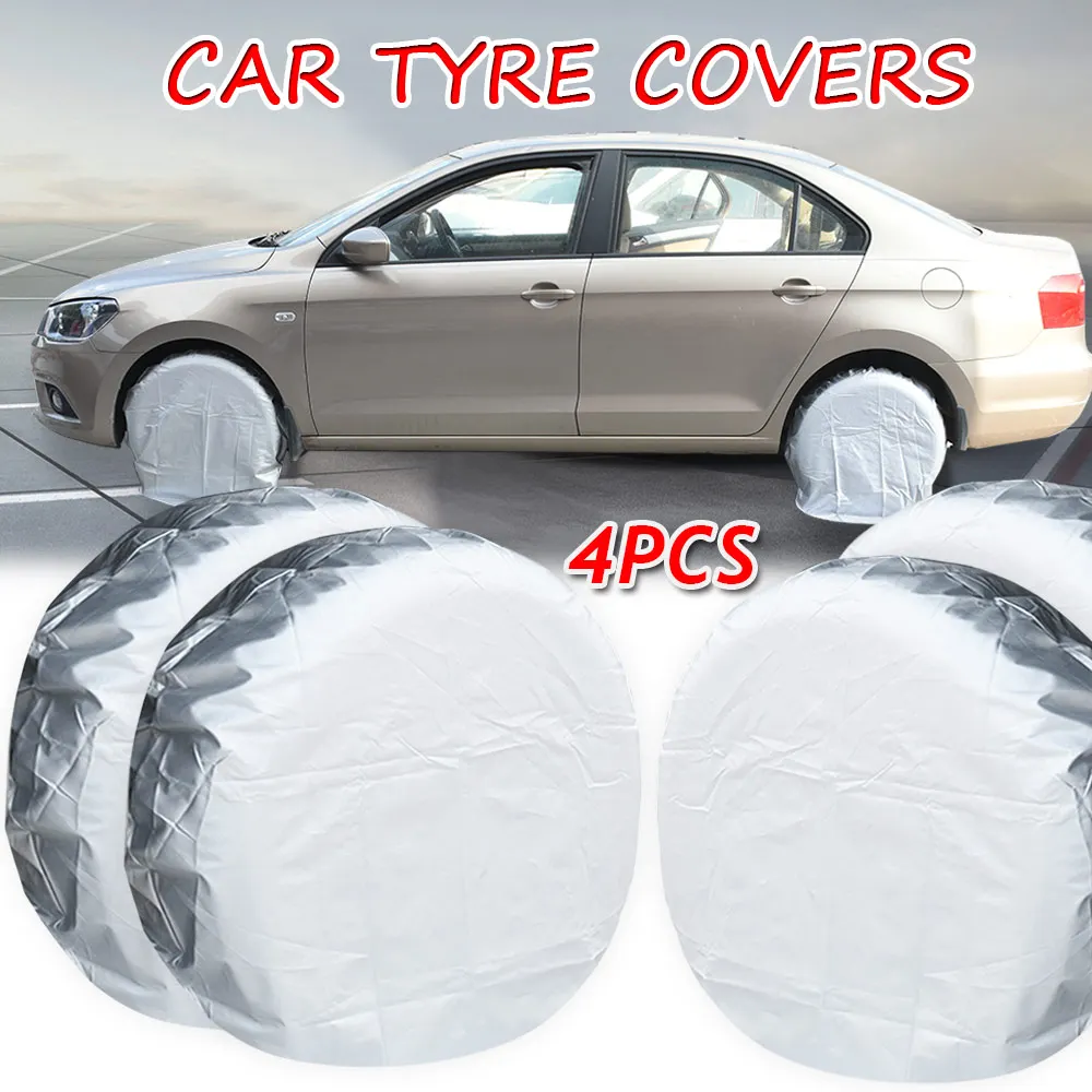 4PCS/Set Wheel Tire Covers For RV Motorhome for Camper Car Truck 27-32inch Trailer RV Waterproof UV Weather Resistant