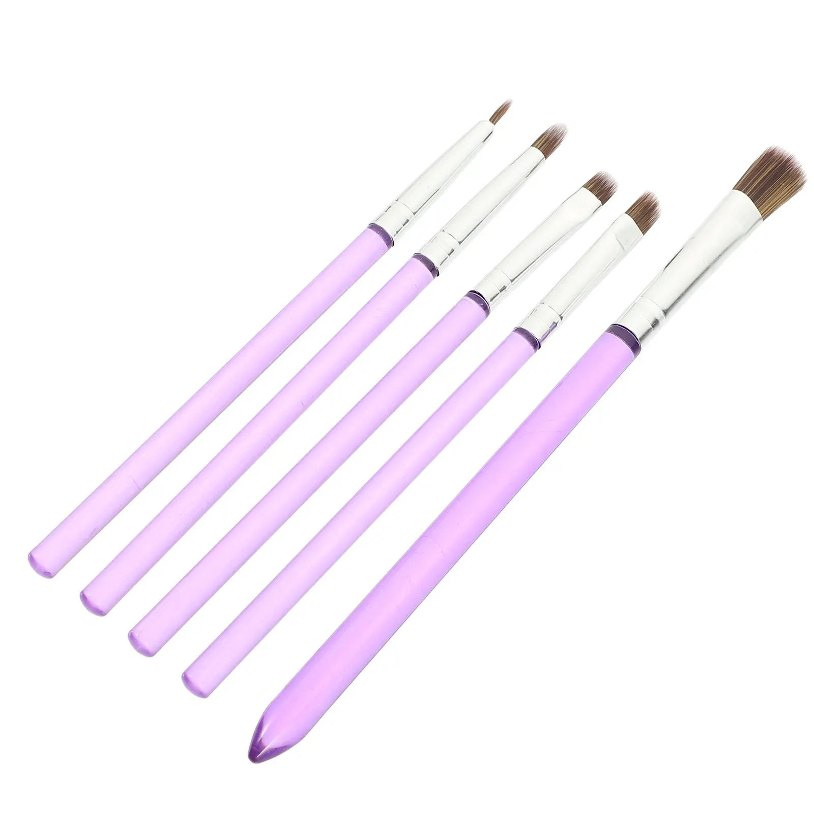 5Pcs Cake Decorating Brush Set Food Safe Nylon Tips Multi Function Cake Painting Fondant Tools Baking Accessory