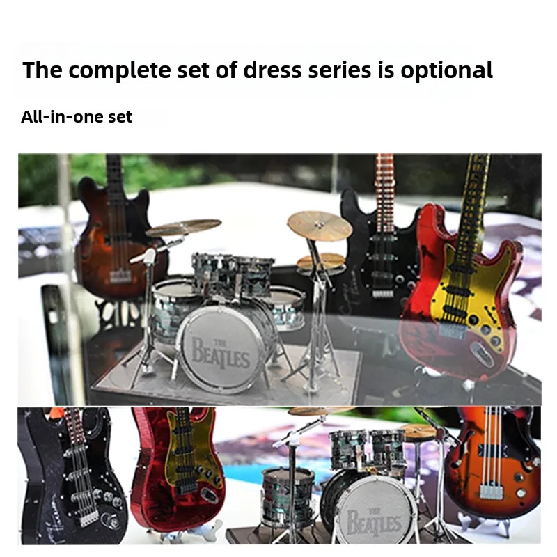 Metal assembly model drum ornament building blocks 3d three-dimensional puzzle boring handmade handmade DIY gift - Image 4