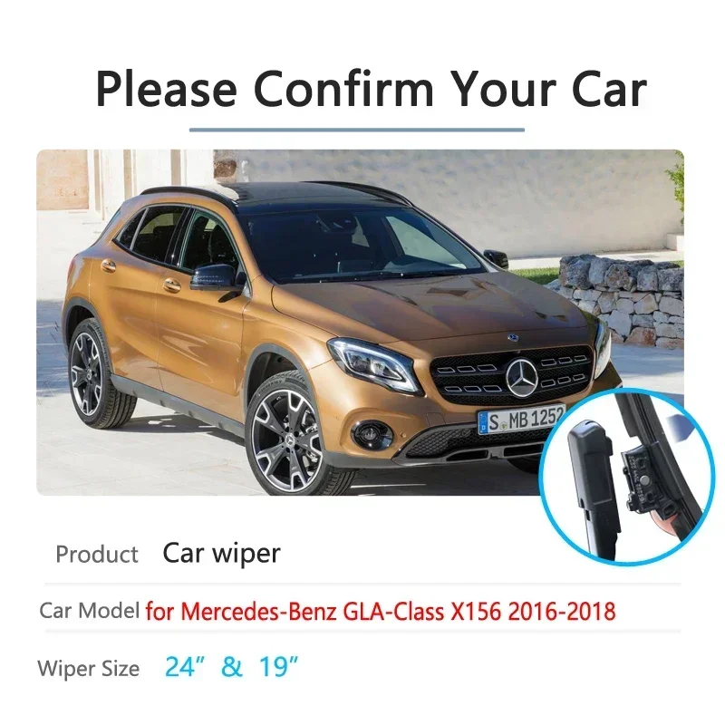 

Car Wiper Blades for Mercedes Benz GLA X156 Windscreen Car Accessories GLA180 GLA200 GLA220 GLA250 GLA45 200 220 250 200d 220d