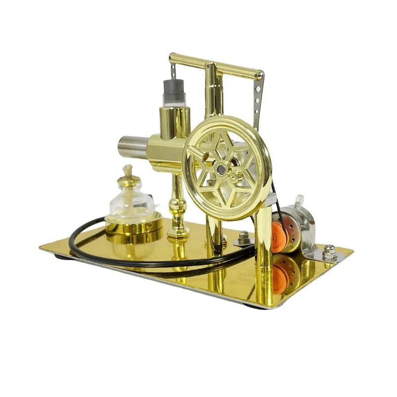 Single cylinder Stirling engine engine model power generation device external combustion hot gas engine model toy