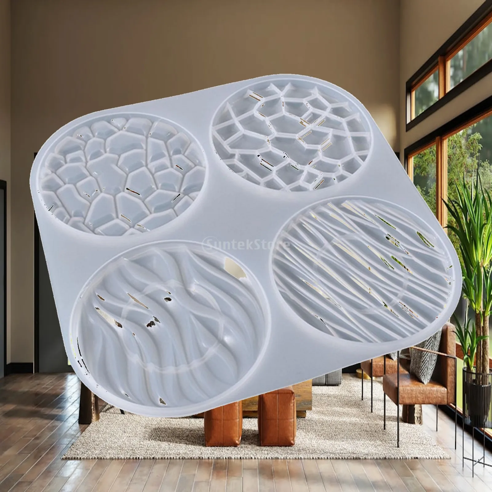 Stylish Silicone Coasters for Home Decoration and Kitchen Use