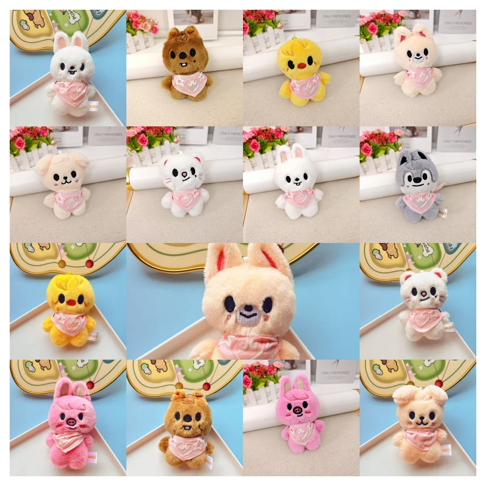 SKZ سلسلة المفاتيح القطيفة سوبر لطيف SKZOO أسبوع الرسمية نفس المفاتيح لعبة الأطفال منشفة لعاب الأطفال دمية هدايا العيد