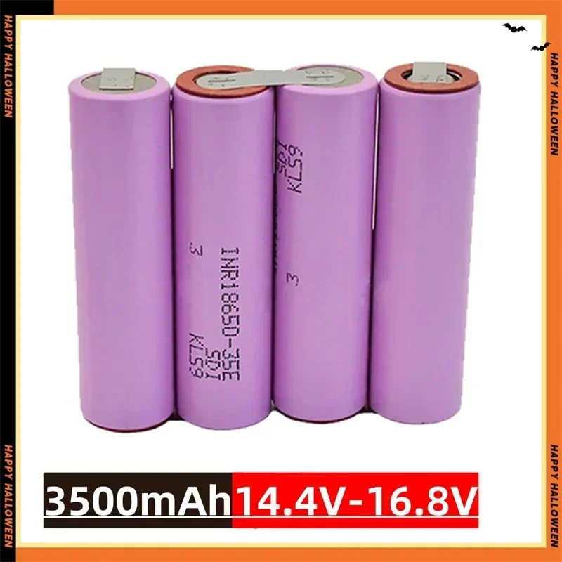 2S1P-6S2P 18650 35E 3500mAh 7000mAh 7.4V 12.6V 14.8V 18V 25.2V 29.6V voor Schroevendraaier Batterijen Lassen 18650 Batterij