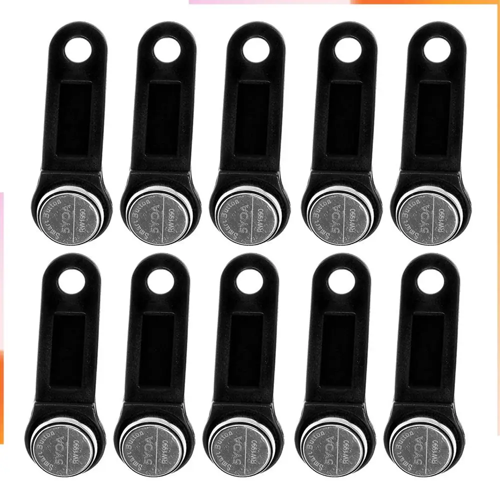 A92Z 10Pcs Rw1990 Rewritable Rfid Tm Touch Memory Key Ibutton Information Button Electronic Smart Key Card