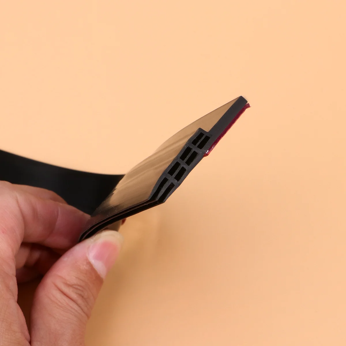 

1pc Three Layer Door Bottom Seal Strip Black L120Cm Waterproof Silicone Draft Stopper For Bathroom Under Door Sweep Gap