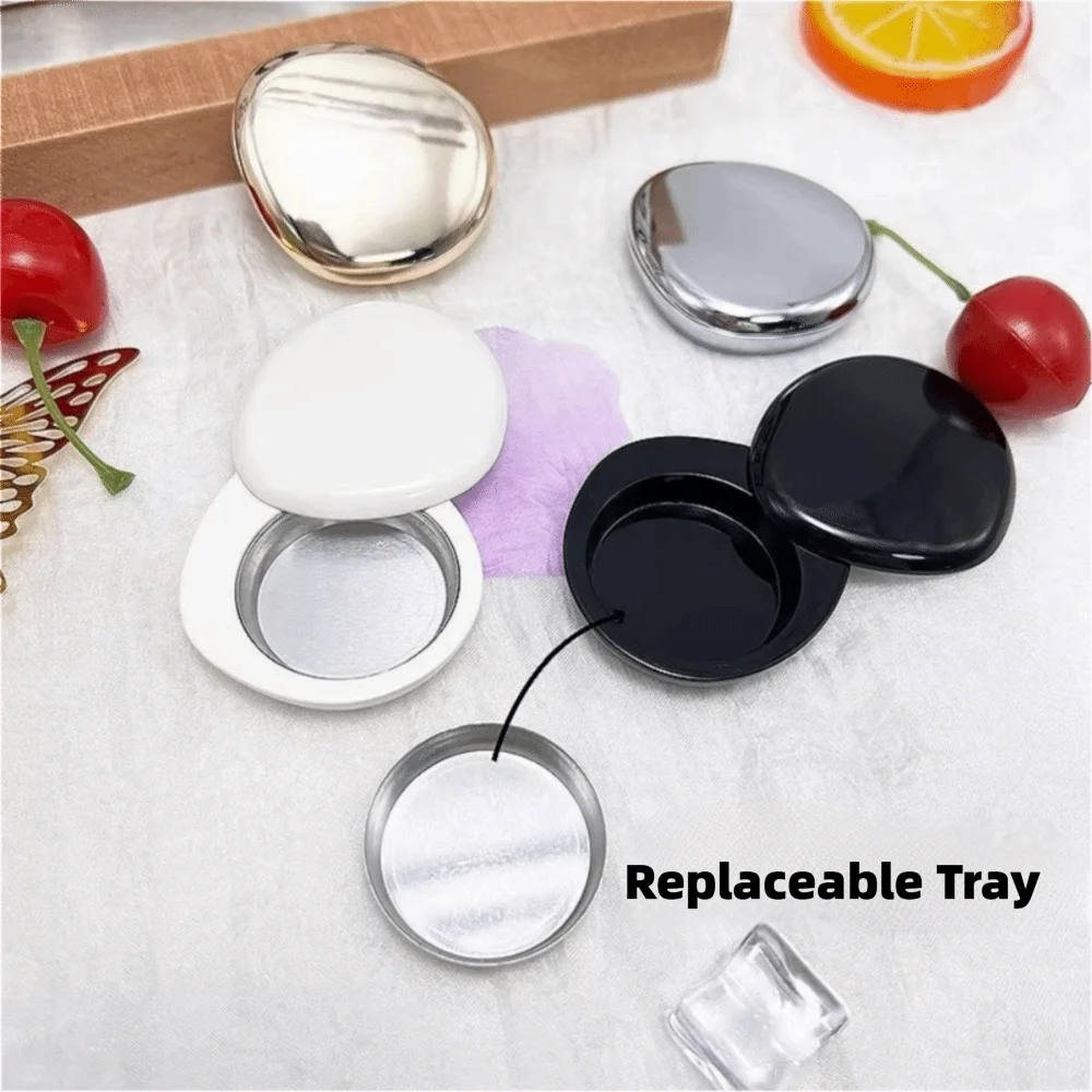Zinc Alloy Solid Perfume Container Empty Rotatable Travel Balm Box Replaceable Rotary Open Close Refillable Bottles