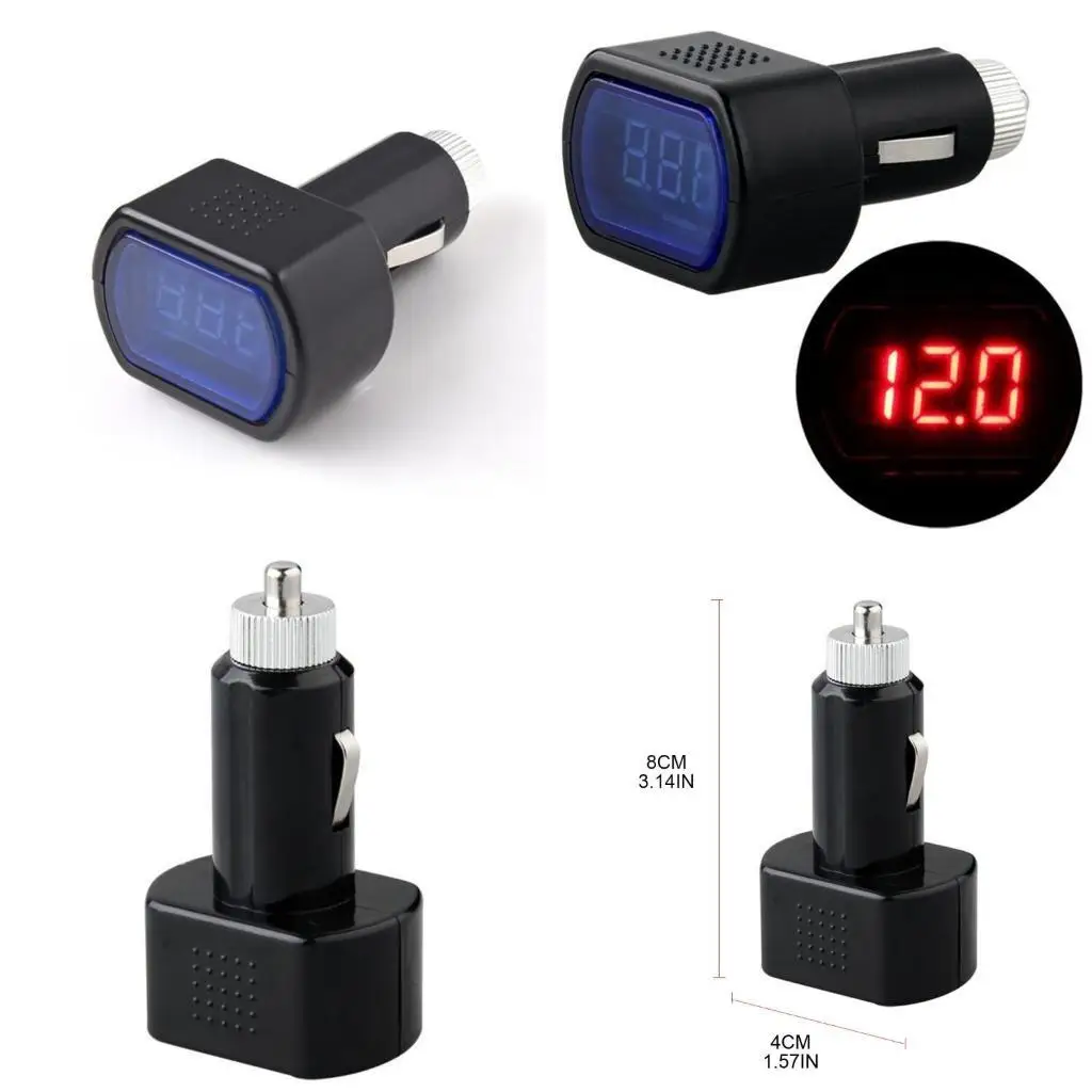 

Y1UD Hot 12 Digital Voltmeter, 12v Tester for Car Motor Panel Mount