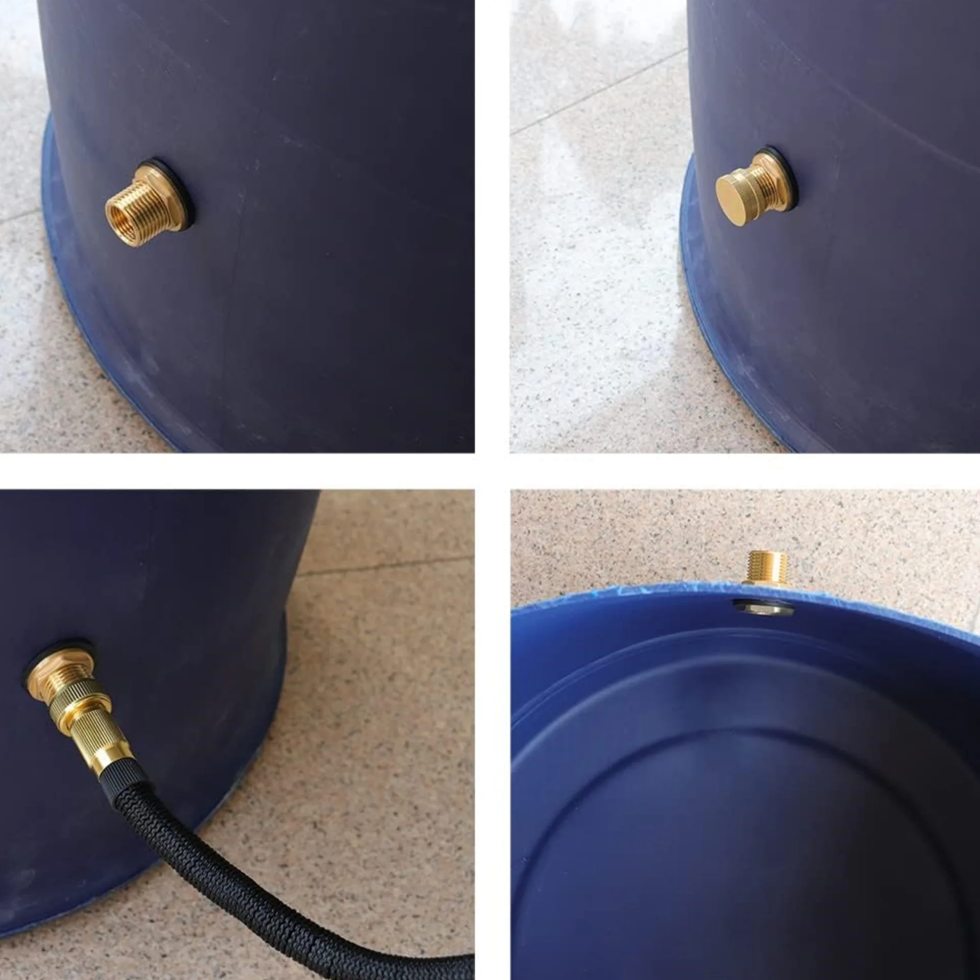 

2026-Brass Male Garden Hose Baffle Connector with Plug 1.27 Cm Female 1.91 Cm GHT