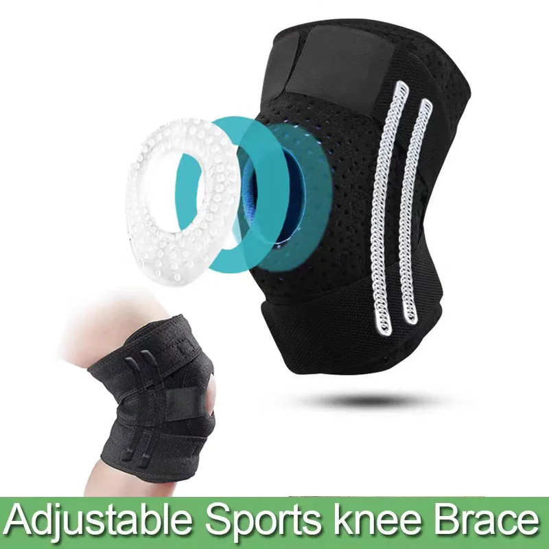 

Adjustable Orthopedic Knee Brace with Side Stabilizers-& Patella Gel Pads for Maximum Knee Pain Support and Fast Recovery