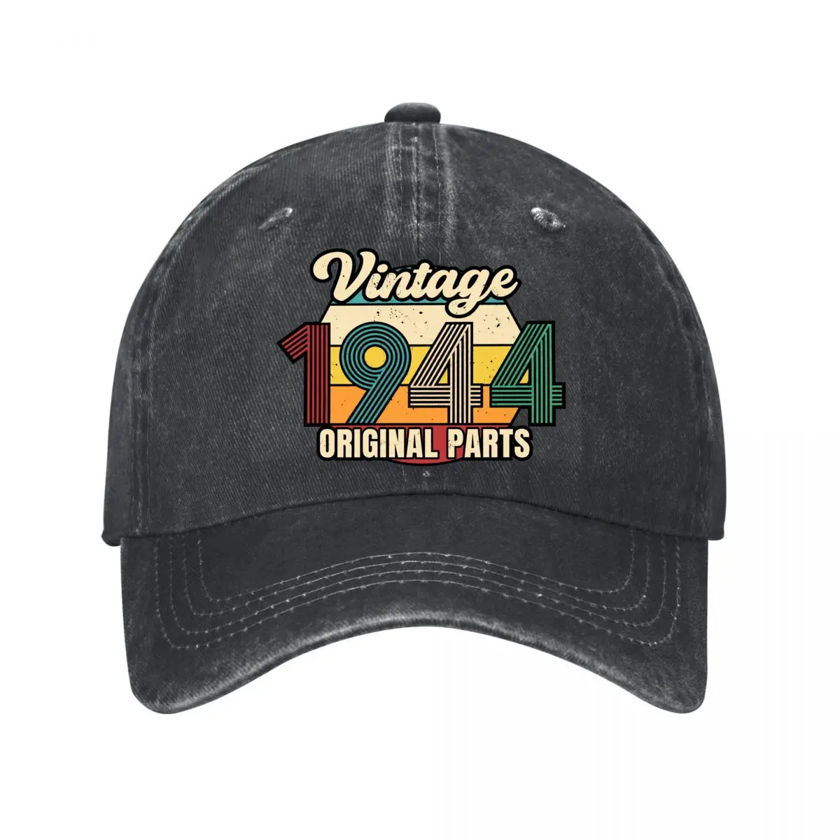 Vintage 1944 Original Parts 80th Retirement New Vintage Washed Cotton Baseball Cap Sun Hats