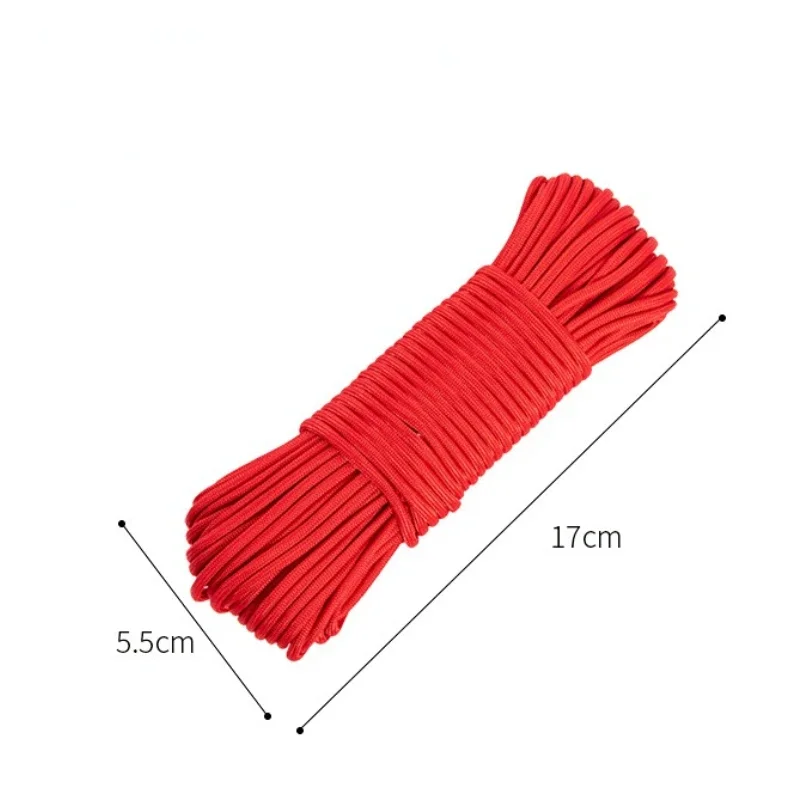 Thick Round High Elastic Sewing Elastic Rubber Band Waist Band Stretch Rope Elastic Ribbon 15M Nylon 9-core Umbrella Rope 4mm