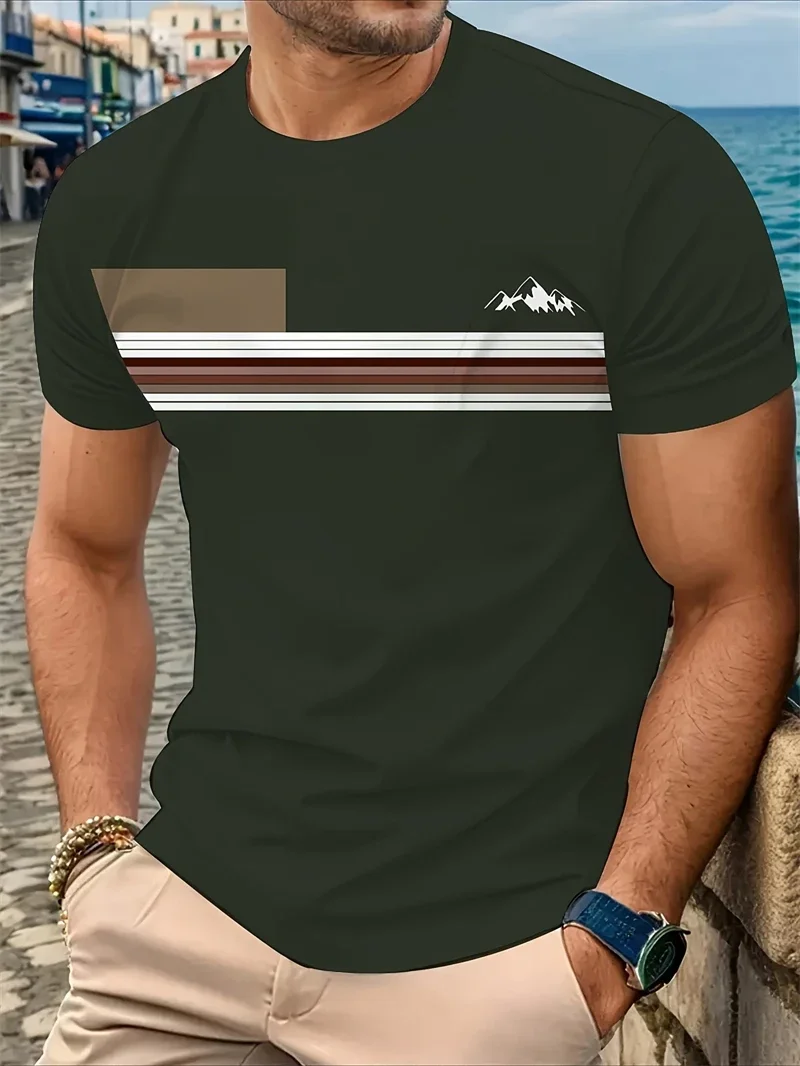 Men's 3D Wolf Head Print T Shirt Realistic Gray Wildlife Graphic Tee Nature Inspired Casual Streetwear Tops
