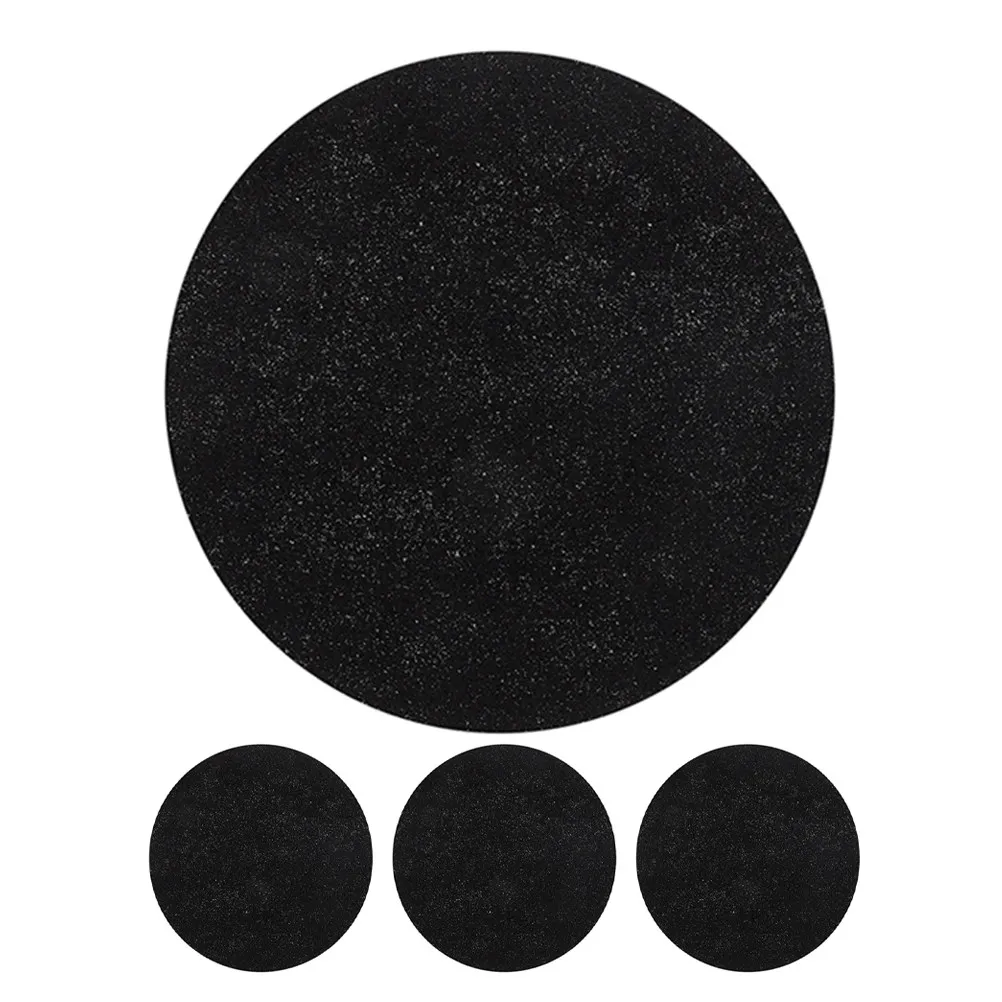 4Pcs Kitchen Compost Filters Charcoal Replacement Pads Round Design Deodorizer for Trash Bins Fiber Cotton Filter