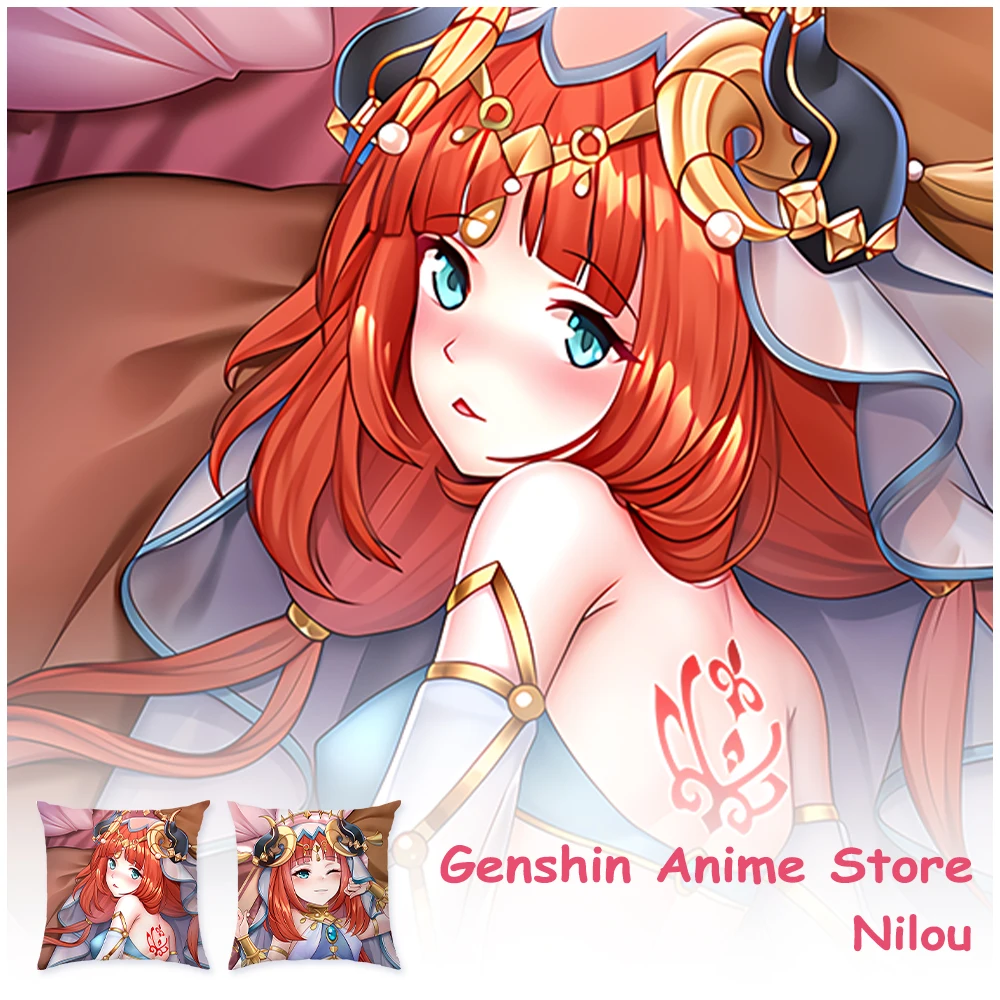 Genshin Impact Nilou Cosplay Dakimakura federa per cuscino per il corpo Otaku federa per tutto il corpo Home Bedding Decor