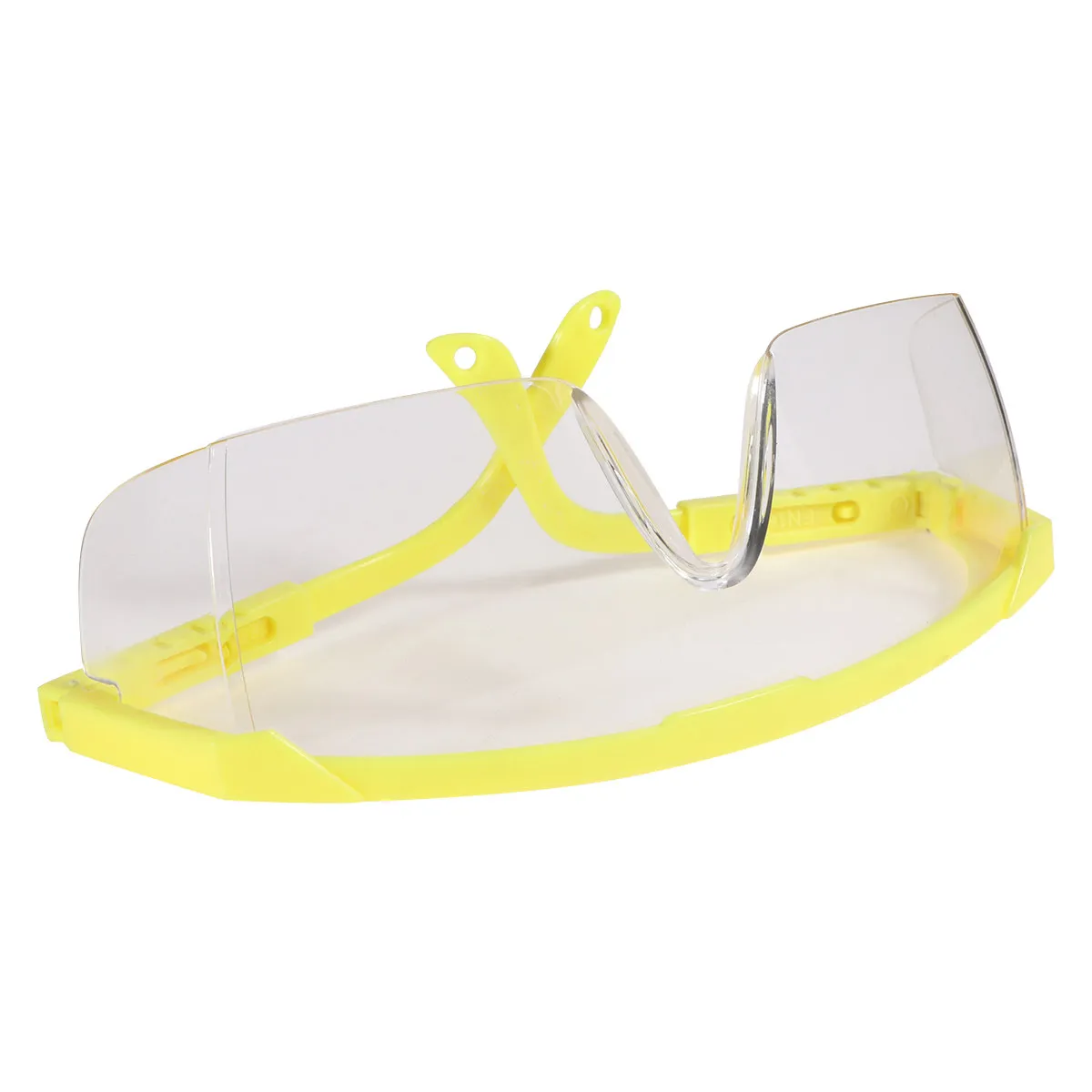 

Pc Safety Glasses Yellow Frame White Lens Splash-Proof Protective Eyewear High Strength Impact Resistance for Cycling Riding