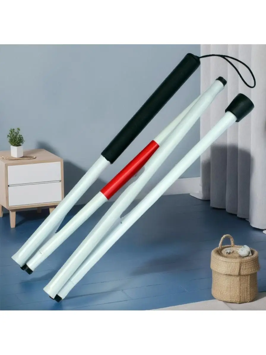 Aluminum alloy folding cane blind adjustable  blind telescopic guide