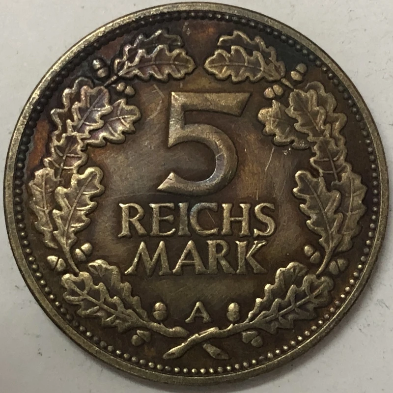 1925 Germany 5 Reichsmark Rhineland Copy Coin