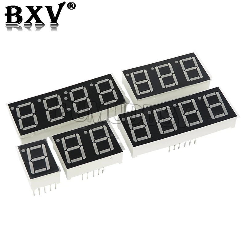 5PCS 0.56 Inch Digital Tube Segment Common Anode Common Cathode AS Red 1 2 3 4 Bit Time Digital Tube 12 Needles Red LED Display