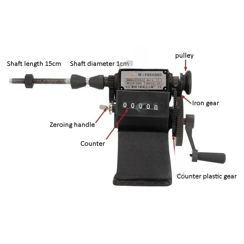 High Quality Manual Count Winding Machine Dual-Purpose Hand Coil Counting Winding Machine
