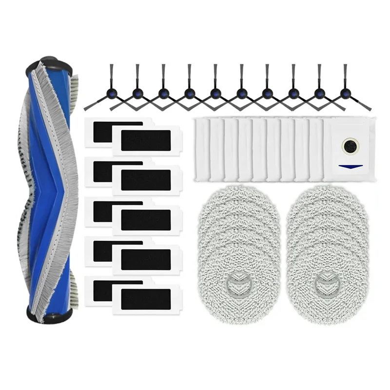 

A65Z для Ecovacs Debot T30 Pro Omni/DDX14 Основная боковая щетка Hepa-фильтр Швабра Тряпка Мешок для пыли Робот-пылесос Аксессуары