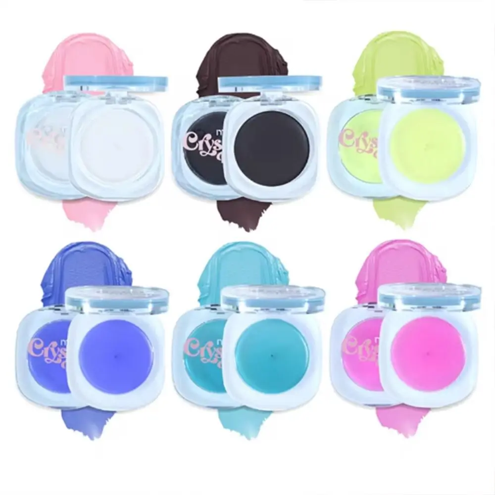

Clear Crystal Color Warm Change Blush Cream Brightening Effect High Gloss Fine Shimmer Blush Cream Natural Saturated