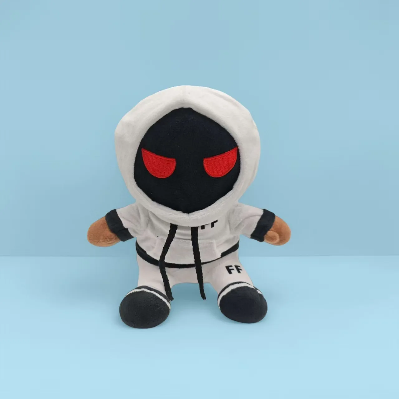 

Foltyn Family Roblox Plush Toy White Hooded Stuffed Figure Game Peripheral Soft Plush Doll Gift For Kids Game Fans Room Decor