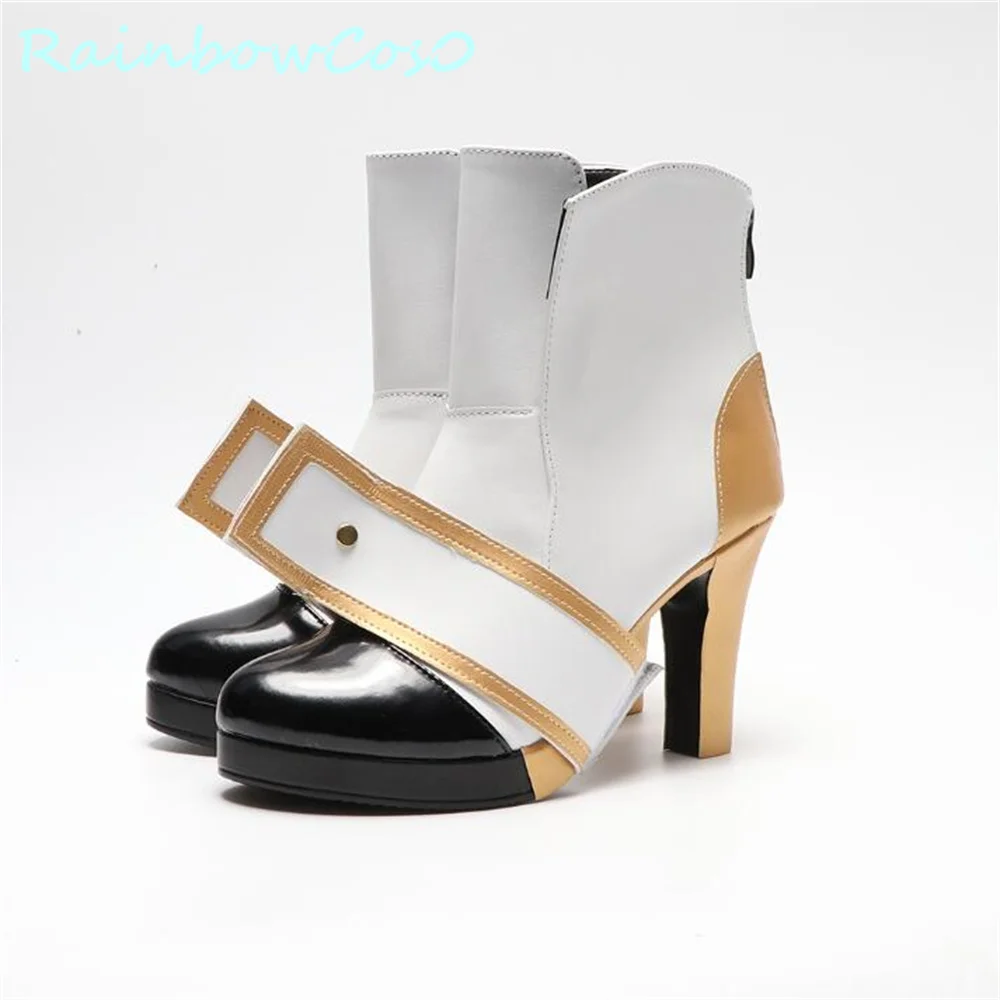 YouTuber virtuale VTuber hololive kanae Cosplay Scarpe Stivali Gioco Anime Festa di Carnevale Halloween Natale Rainbowcos0 W3204