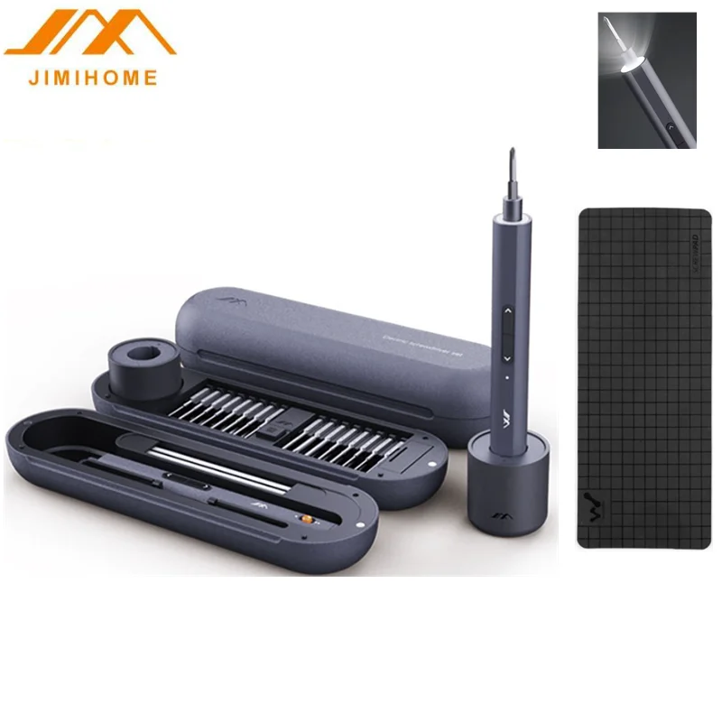JIMIHOME مفك كهربائي صغير مجموعة عالية الدقة التلقائي القلم مصباح ليد مفك أداة قابلة للاستبدال للهاتف المحمول Lapt