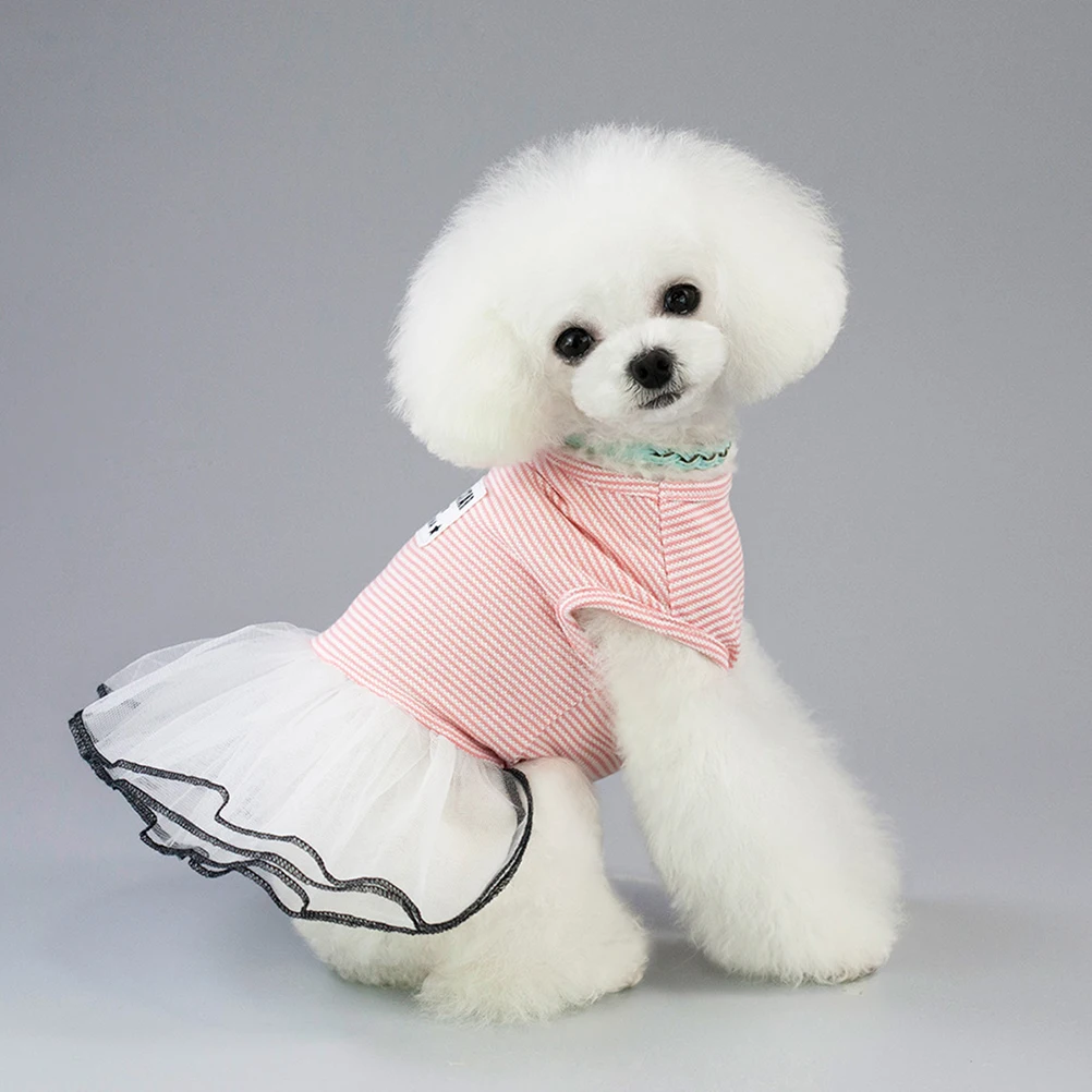 

puppy skirt pets skirt pets clothes puppy summer skirt pets stripe dress