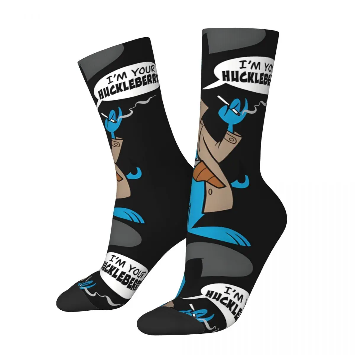 Hip Hop Retro Cool Crazy Men's compression Socks Unisex H-Huckleberry Hound Show Harajuku Pattern Printed Funny Novelty Happy