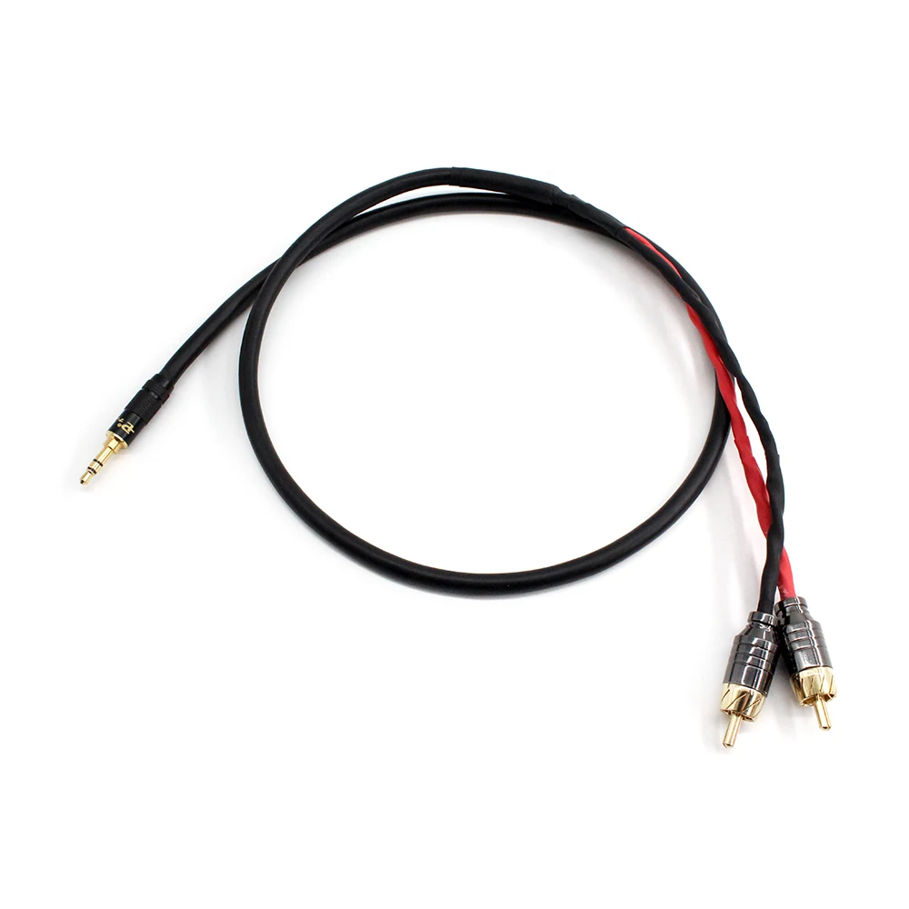 Canare L-4E6S Hifi Trrs Gebalanceerd 2.5Mm Tot 2 Rca Mannelijke Audio Kabel Voor Cayin N5 Iriver Ak240 Ak380 Ak120ii Amp Onkyo DP-X1