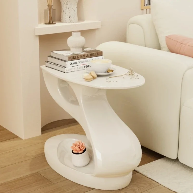 

Designer Nordic Coffee Tables Living Room Modern Floor White Coffee Table Korean Style Small Mesa Auxiliar Home Decor Furniture