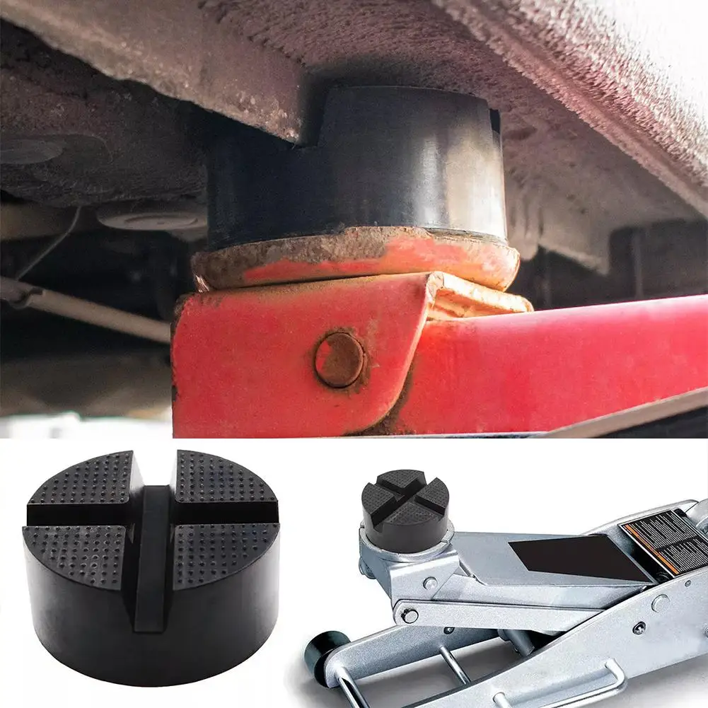 Cross Grooved Trolley Rubber Jack Pad Floor Frame Rail Protector Pinch Weld Side Floor Support For Car Truck 2-3 Tone Unive A7U3