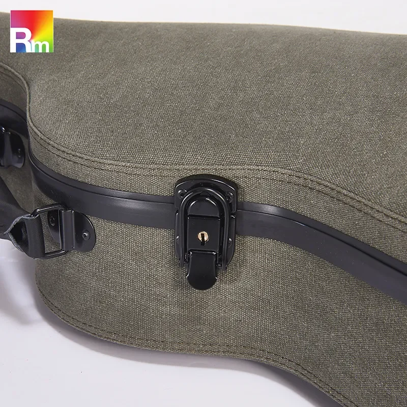 Wholesale High End 39 Inch Fiberglass Hard Shell Guitar Case Compression Resistant Shock Proof Anti Collision Folk Acoustic