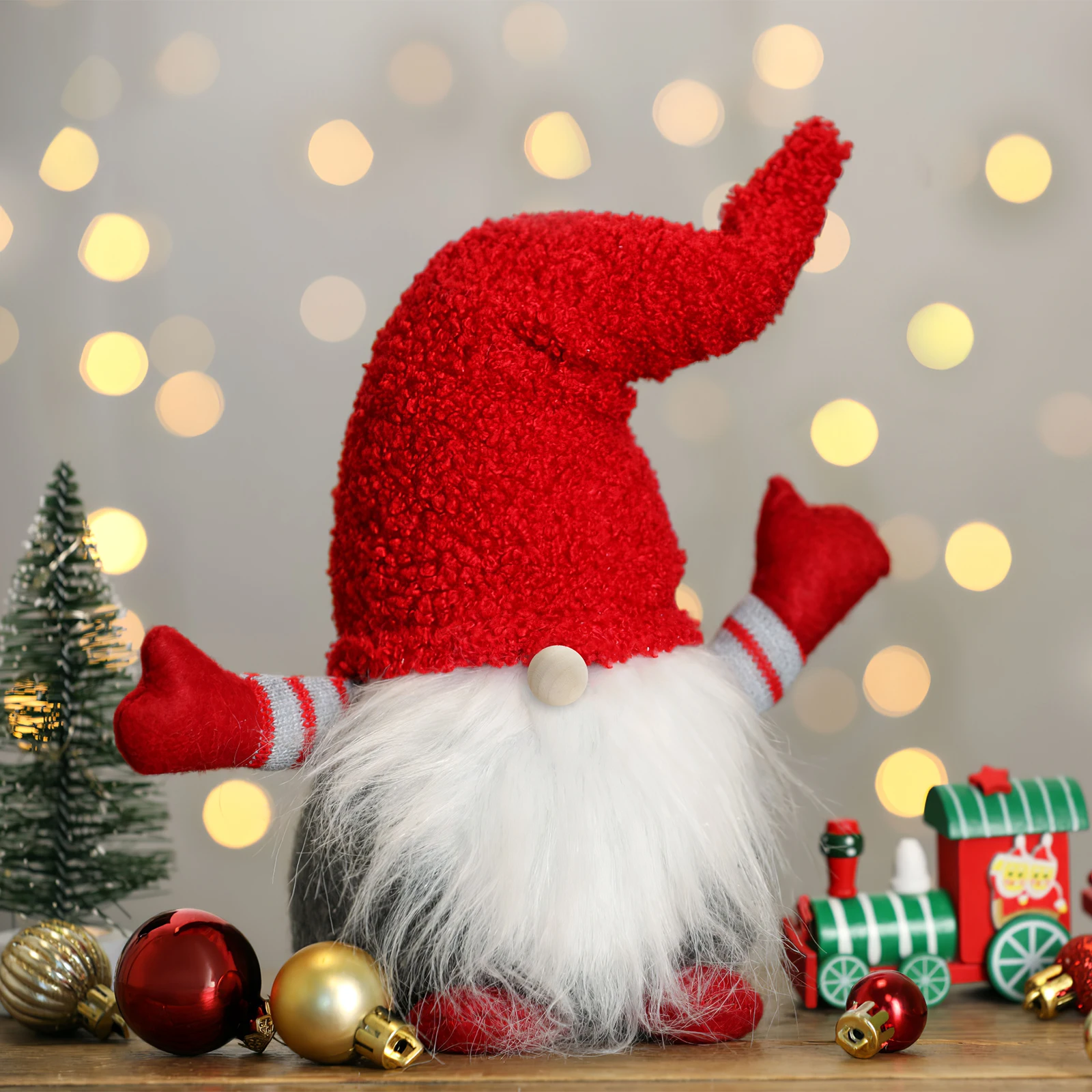 

1 Set Dwarf Beard Gnomes Diy Craft Kit Beards Wooden Balls Party Holiday Decor Faux Gnome Beard Craft Materials Christmas Gnome