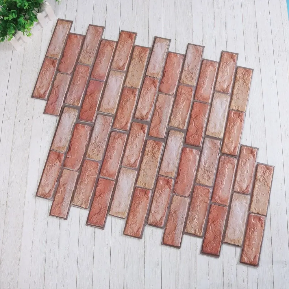 

Brick Design Dormitory Stereoscopic Waterproof Self-adhesive Background Wallpaper Wall Decal 3D Wallpaper For Wall Decoration