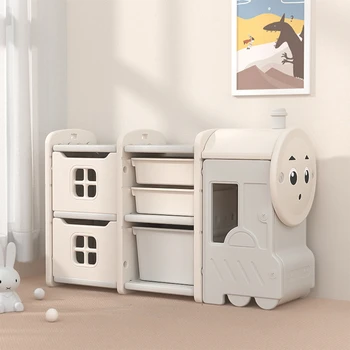 Armoire à jouets en plastique polyvalente pour enfants, étagères de chambre à coucher pour enfants, rangement, organisateur, meubles pour enfants