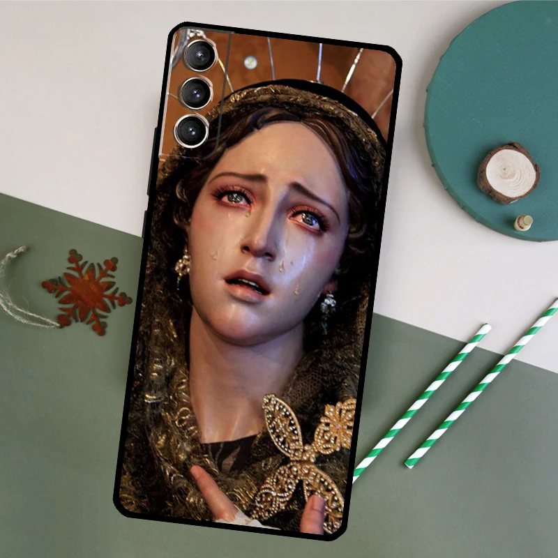 Holy Mother Virgin Mary Christian Case For Samsung Galaxy S9 S10 Plus S20 S21 FE S22 S23 Ultra Note 10 20 Ultra Phone Cover