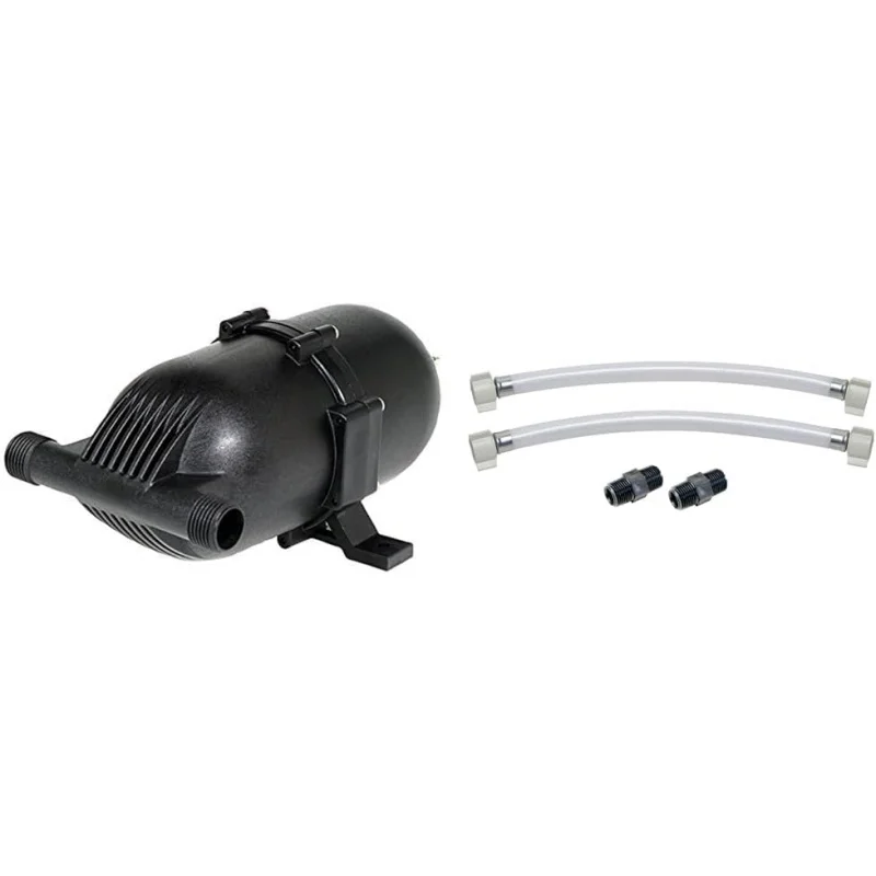 

182-200 Pre-Pressurized Accumulator Tank,Black, 9.1" x 4.8" x 3.8" & 94-591-01 Pump Silencing Kit - 36"