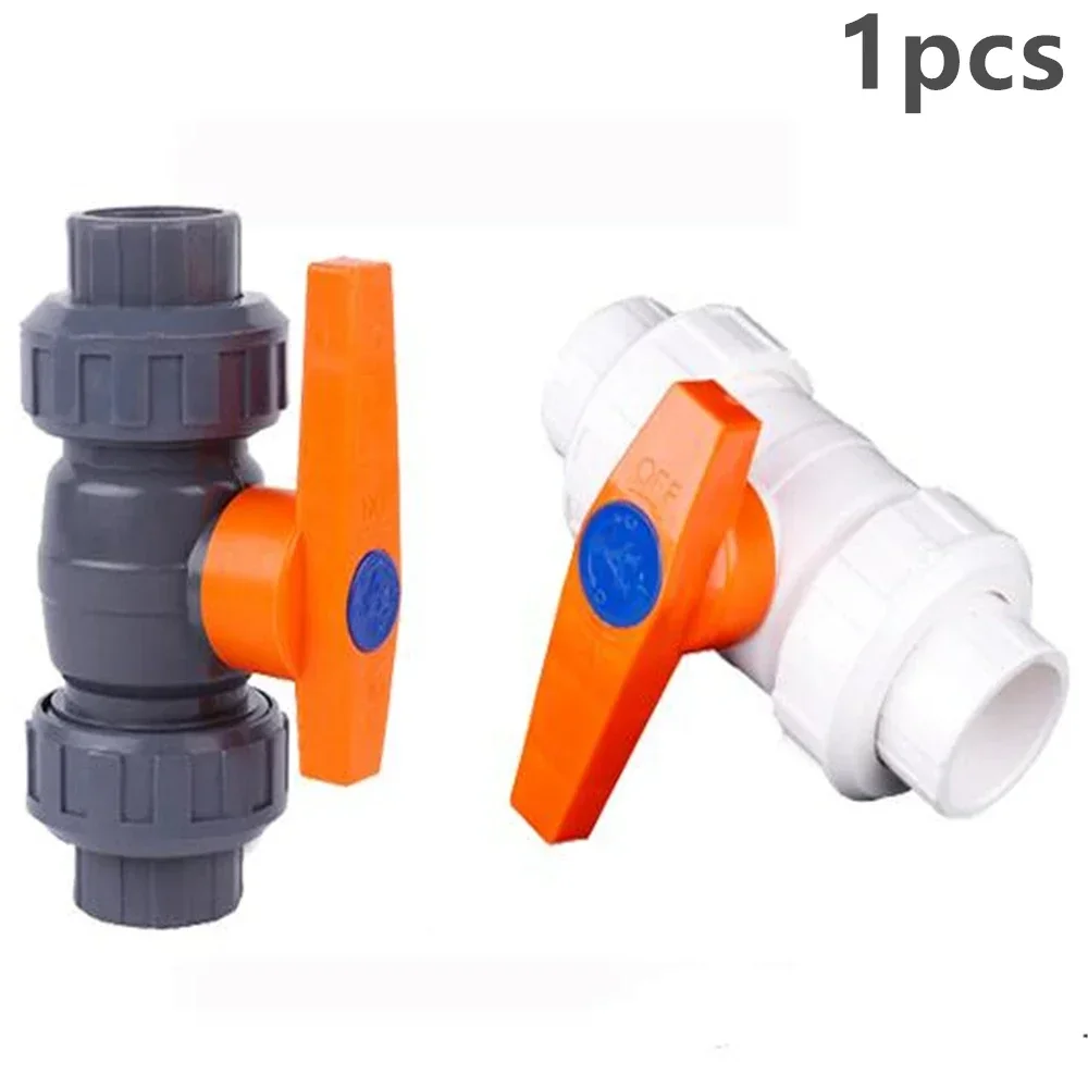 PVC Double-acting Water Supply Ball Valve Plastic Viscose Valve 4 Points 6 Points 1 Inch Double By Making The Ball Valve 40 50 6