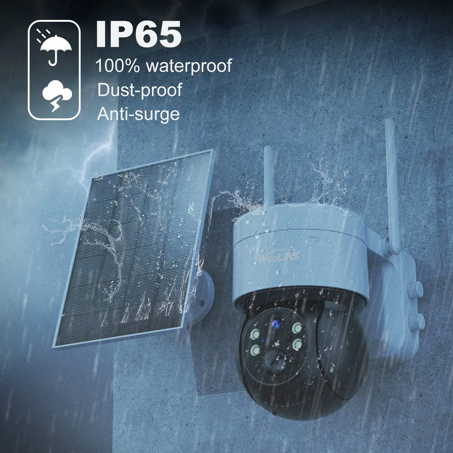 Solar Camera WiFi Outdoor 4MP HD Wireless Security CCTV Waterproof Night Vision Pan/Tilt  Surveillance Camera with Solar Panel