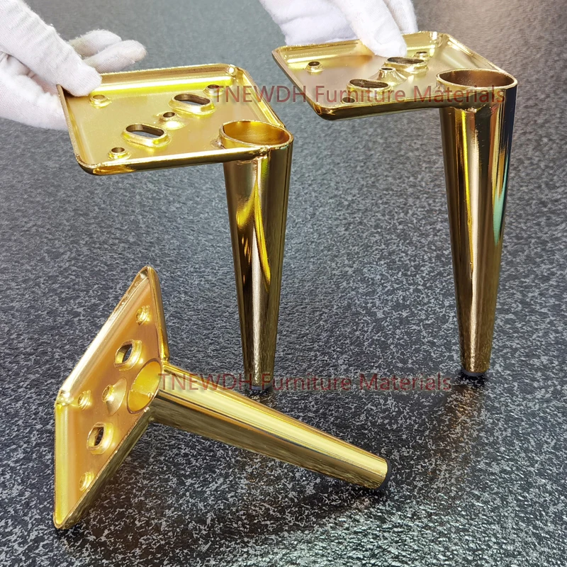 Golden legs for sofa/bed/ bedside table/cupboard/desk/stool/cabinet/chair/and various furniture/17CM Sofa legs/Bed leg/Desk legs