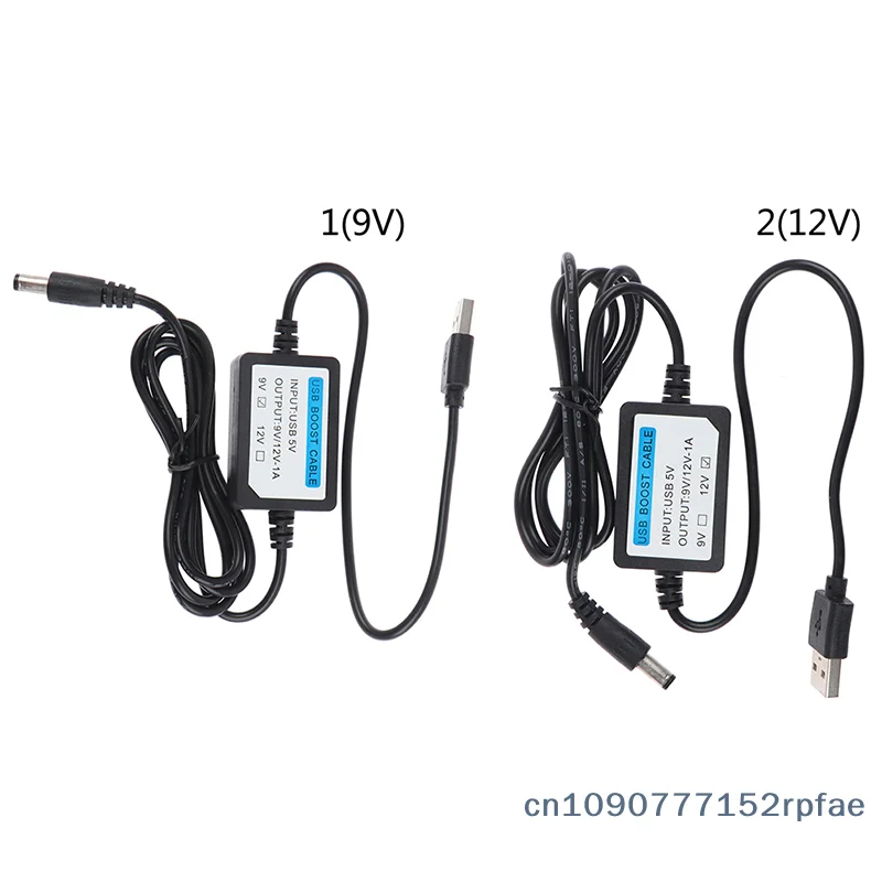 {NN72} USB Charge Power Boost Cable DC 2.1x5.5mm 5V To DC 9V/12V 1A Step UP Cable