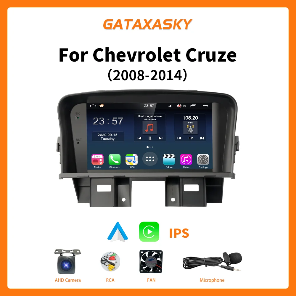 

Автомагнитола GATAXASKY, мультимедийный плеер на Android, с 7 "экраном, GPS, для Chevrolet Cruze J300 2008-2012